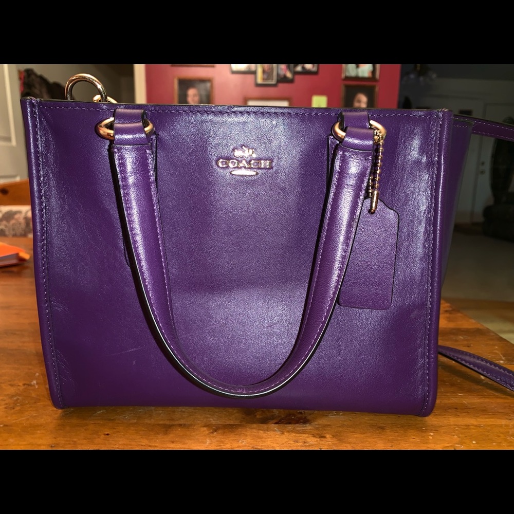 Purple Coach purse